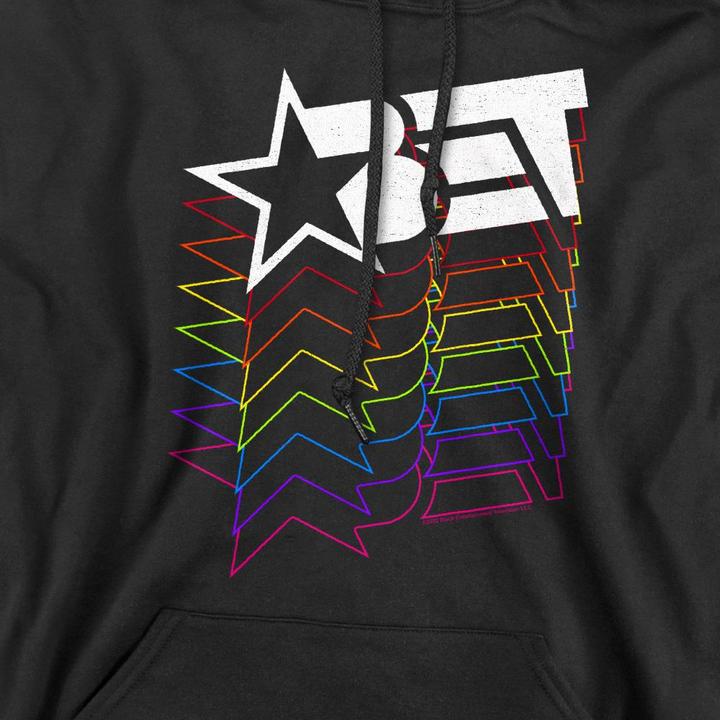 Immagine prodotto Bet Cascading Felpa con Cappuccio Logo Arcobaleno Uomo (XL)