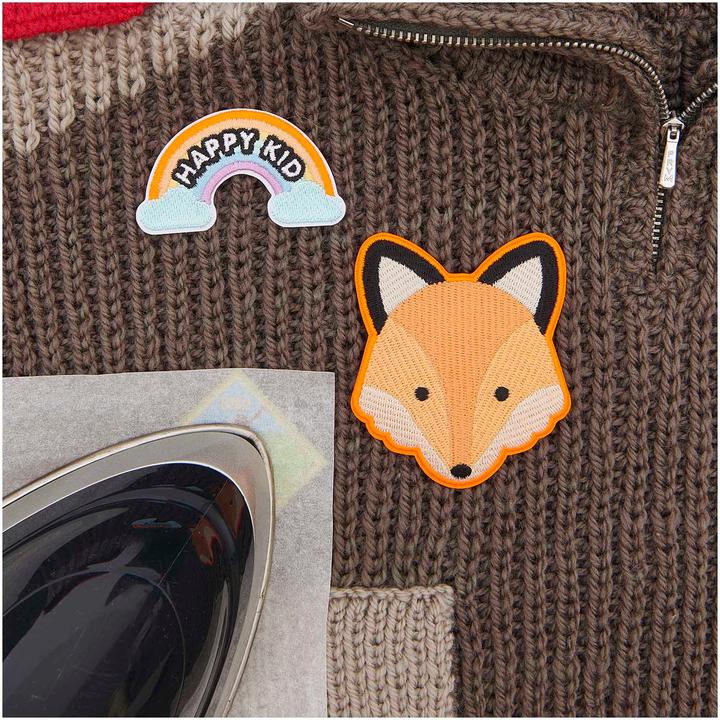 Actual product image Rico Design Kids Kingdom "Scout Fox" Patches, Set of 6 (6 x)