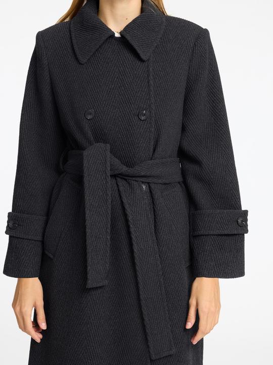 Actual product image Selected Femme Wool blend belt trench coat (38)