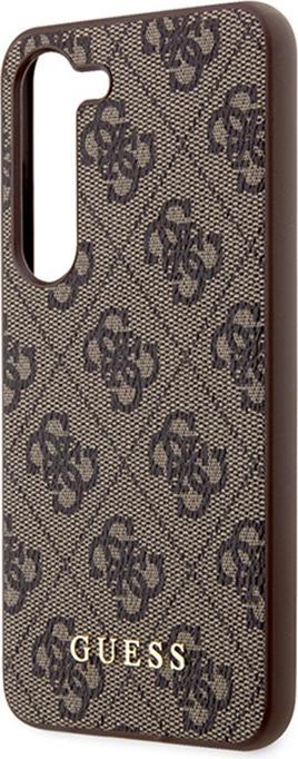 Productafbeelding Guess Hoesje voor S24+ S926 GUHCS24MG4GFBR Hardcase 4G Metalen Goud Logo bruin (Samsung Galaxy S24+)
