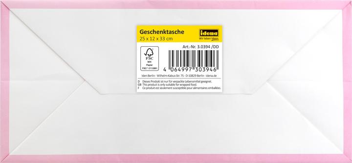 Produktbild Idena Geschenktasche Ei/ Küken 25x12x33cm FSC-Mix (Geschenktüte, 1 x)