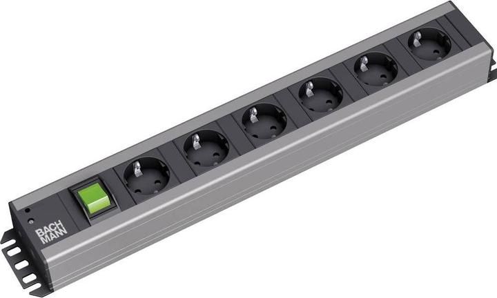 Produktbild Bachmann Verlängerungsschnur (6 x, CEE 7/3, 2 m)