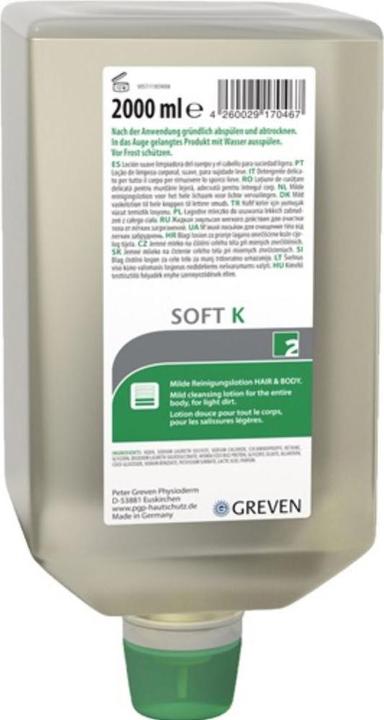 Produktbild PGP Ganzkörperreinigungslotion GREVEN® SOFT 2 l Varioflasche (2000 ml)