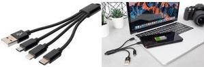 Produktbild Digitus 3-in-1 Ladekabel (0.15 m, USB 3.2 Gen 1)