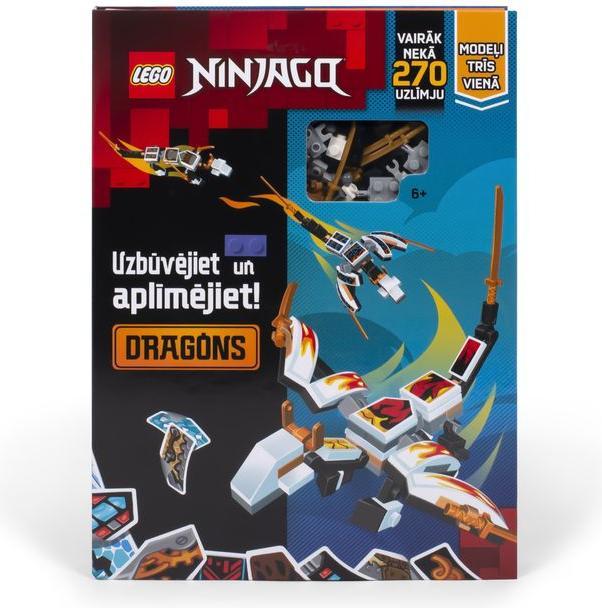 LEGO NINJAGO-activiteitenboek "Bouwen en plakken: draken" (in het Lets) (LEGO Ninjago)