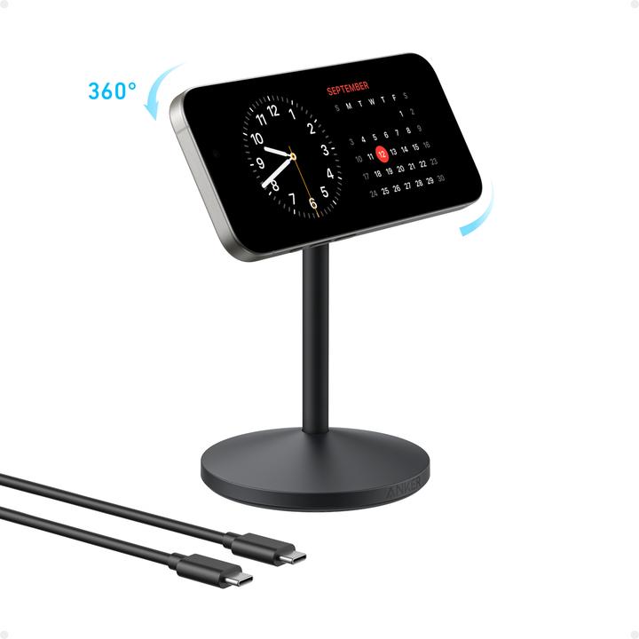 Image du produit Anker MagGo Wireless Charger Stand noir (15 W)