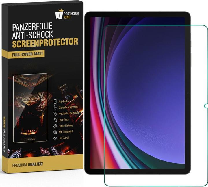 Actual product image Protectorking 3x Panzerfolie Anti-Shock matt entspiegelt (3 Piece, Galaxy Tab S9 Plus)