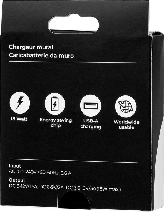 Produktbild Onit USB-Wandladegerät QC3.0 18 W Schwarz (18 W)