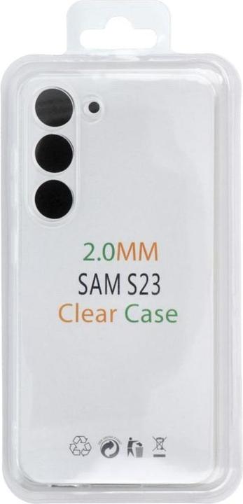 Actual product image OEM Back panel cover CLEAR case 2 mm BOX for SAMSUNG S23 Ultra transparent (Samsung Galaxy S23 Ultra)
