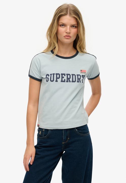 Actual product image Superdry Athletic Essential Stripe Tee (16)