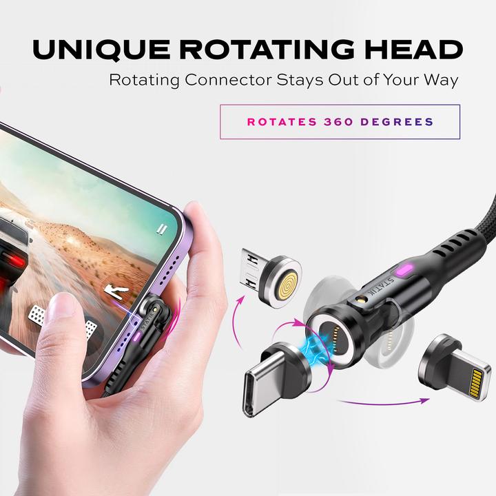 Produktbild Statik USB Typ C, USB Typ A – USB Typ C, Micro USB B, Lightning (3 m, USB 3.1)
