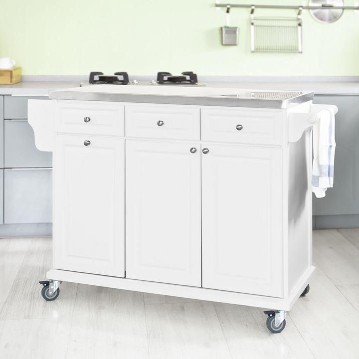 Produktbild SoBuy Kücheninsel (107 x 48.5 x 95 cm)