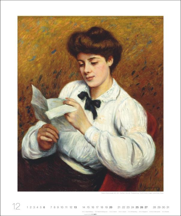 Actual product image Lesende Frauen Edition Kalender 2026 (46 x 55 cm, Hardcover, German)