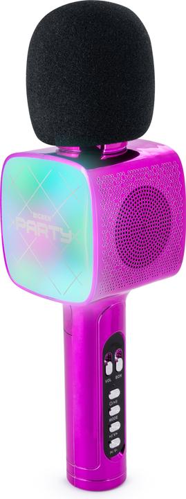 Image du produit Bigben PARTY BTMIC - Microphone + haut-parleur sans fil avec effets lumineux - rose