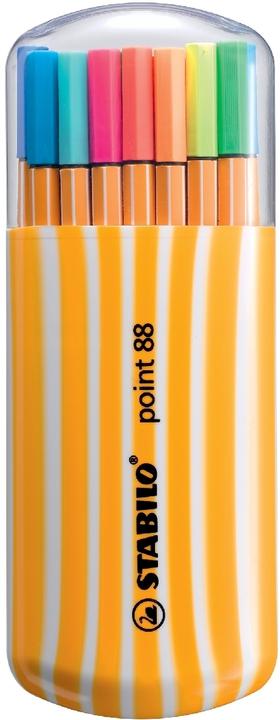Image du produit STABILO Fineliner point 88, 20er Zebrui Neon (Multicolore, 20 x)