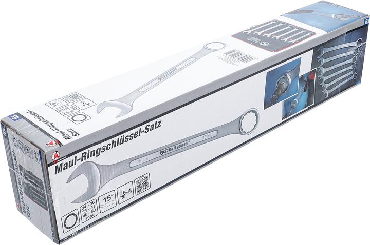Actual product image BGS Combination tensioner set | XXL | 34 - 50 mm | 6 pcs. (50 mm, 46 mm, 41 mm, 38 mm, 36 mm, 34 mm)