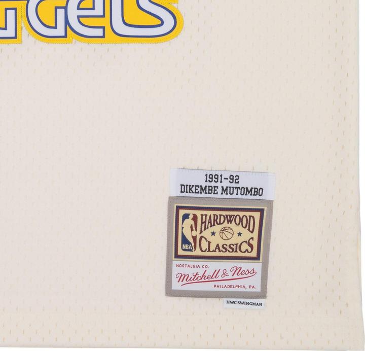 Immagine prodotto Mitchell & Ness Maglia Swingman Denver Nuggets OFF-WHITE Dikembe Mutombo (M)