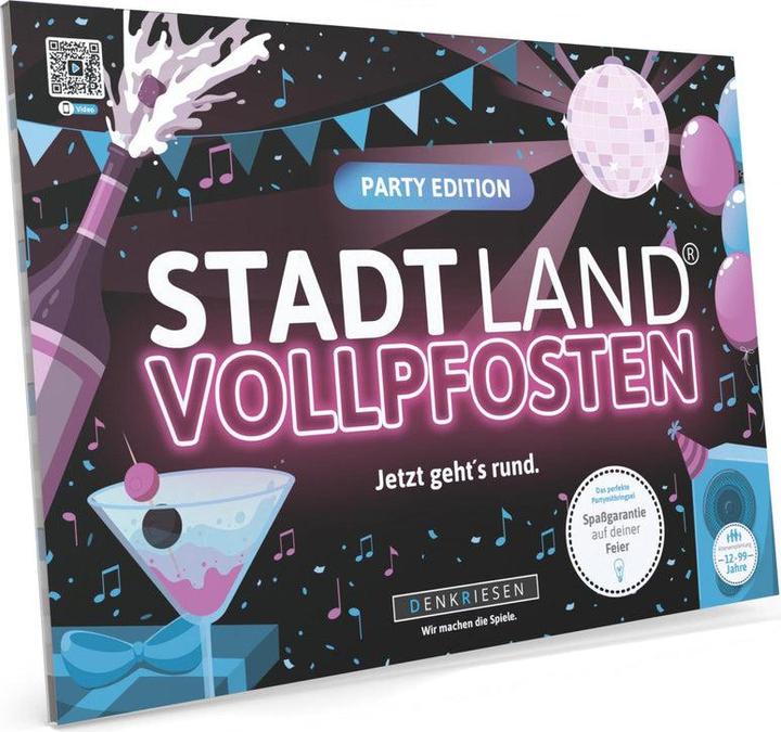 Immagine prodotto Denkriesen STADT LAND VOLLPFOSTEN® A4 - EDIZIONE PARTY "Jetzt geht's Rund" (Ora la festa è in corso) (Tedesco)