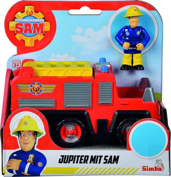 Immagine prodotto Simba Il pompiere Sam Jupiter mini figura d'azione del camion dei pompieri