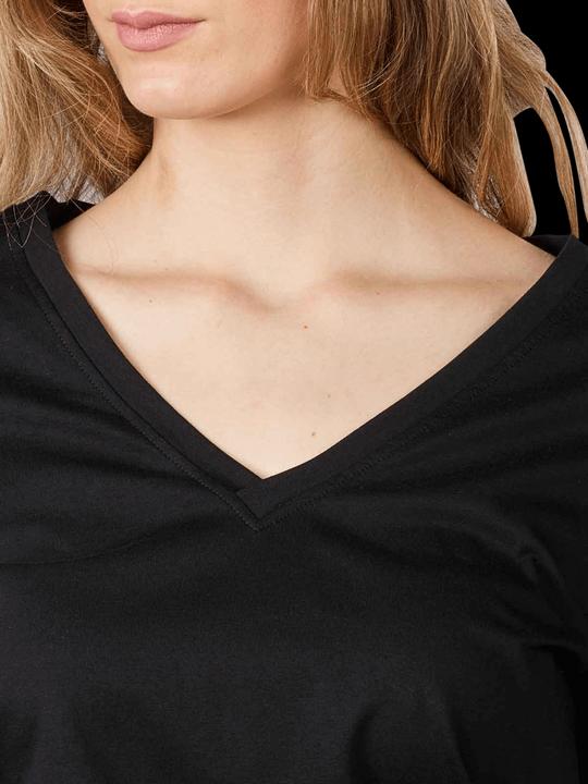 Actual product image Drykorn Jersey Jacina T-Shirt V-Neck Black (M)