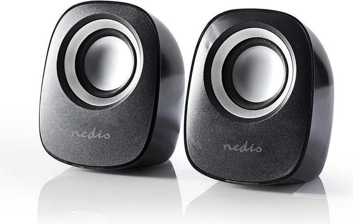 Produktbild Nedis PC-Lautsprecher - schwarz/silber