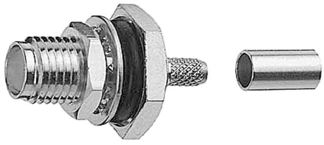 Telegärtner R-SMA-Steckverbinder Buchse, gerade 50 Ohm J01151R0011 1 St. (Stecker und Verbinder)