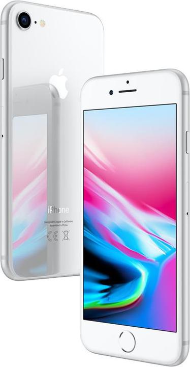 Produktbild Apple iPhone 8 (64 GB, Silver, 4.70", Single SIM, 12 Mpx, 4G)
