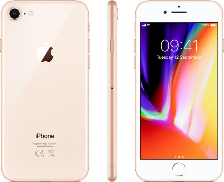 Actual product image Apple iPhone 8 (64 GB, Gold, 4.70", Single SIM, 12 Mpx, 4G)