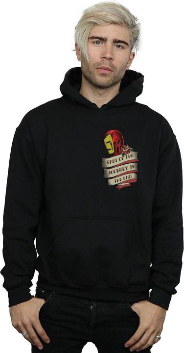 Produktbild Iron Man Tattoo Journey Breast Print Kapuzenpullover (4XL)