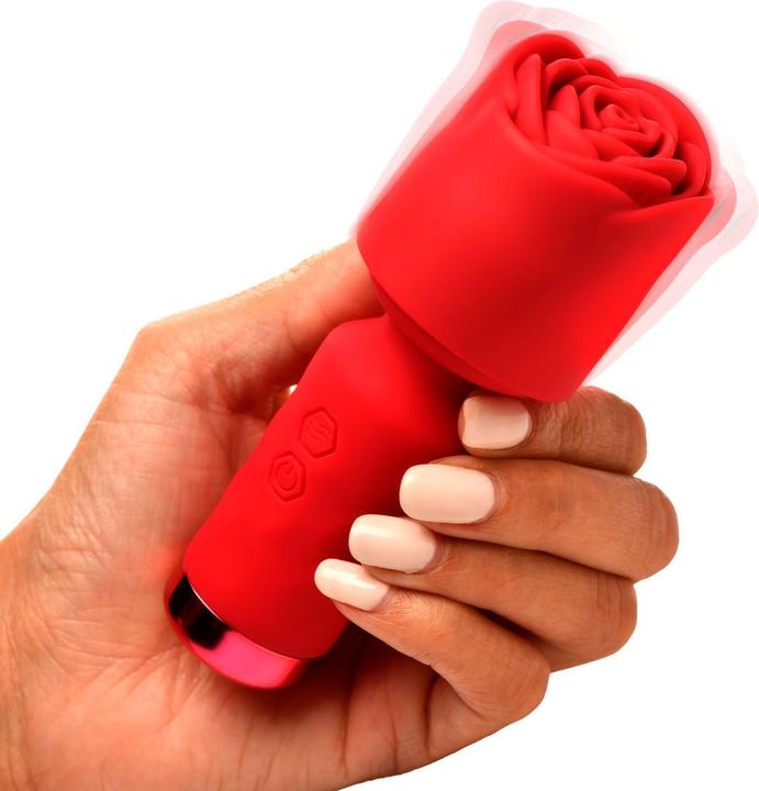 Produktbild Frisky gasm – Pleasure Rose MiniWandVibrator – Rot