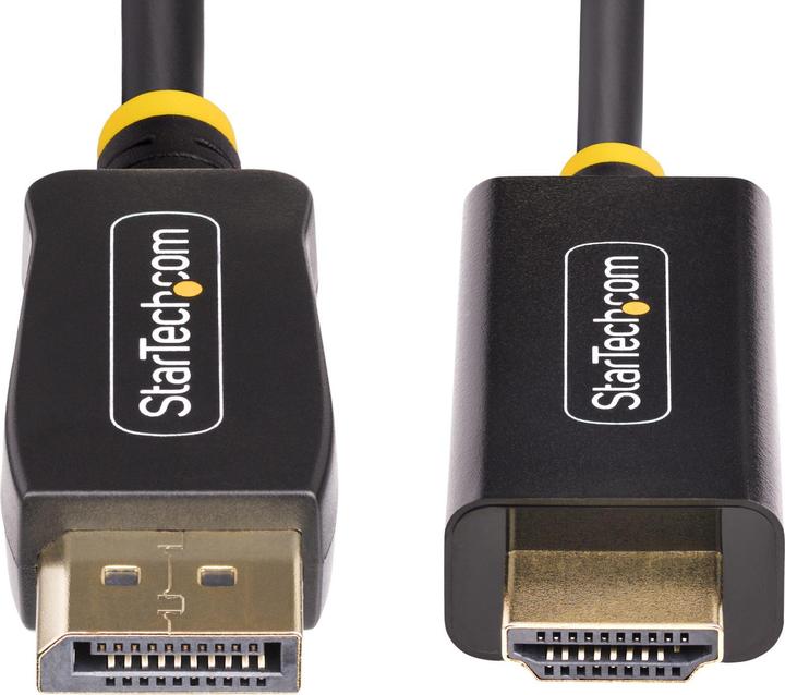 Actual product image StarTech com 3.3ft (1m) DisplayPort to HDMI Adapter Cable, 4K 60Hz with HDR, DP to HDMI 2.0b, Active (1 m, DisplayPort)