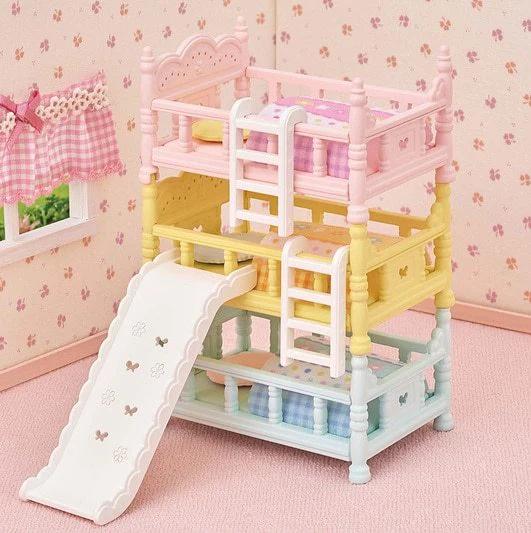 Actual product image Sylvanian Families Three-storey baby loft bed