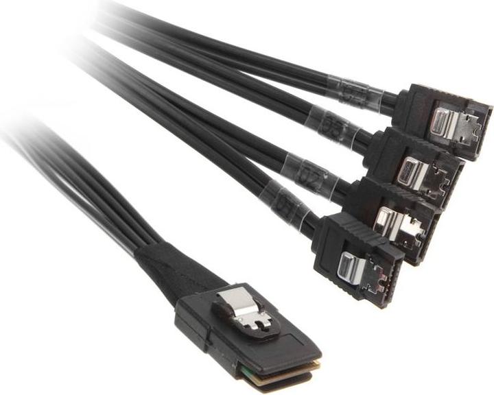Image du produit InLine Câble SAS (OCR), 1x Mini-SAS vers 4x SATA