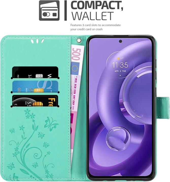 Immagine prodotto Cadorabo Custodia per Motorola EDGE 30 NEO Flower Book (Motorola Edge 30 Neo)