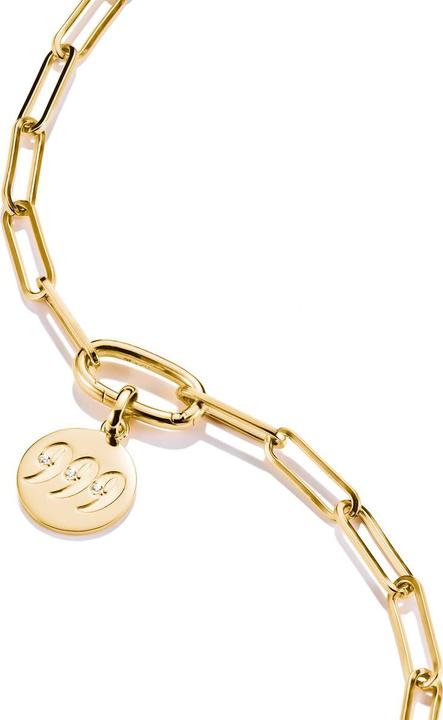 Immagine prodotto Thomas Sabo Charm-Anhänger Engelzahl 999 mit Steinen Connect vergoldet (Argento 925)