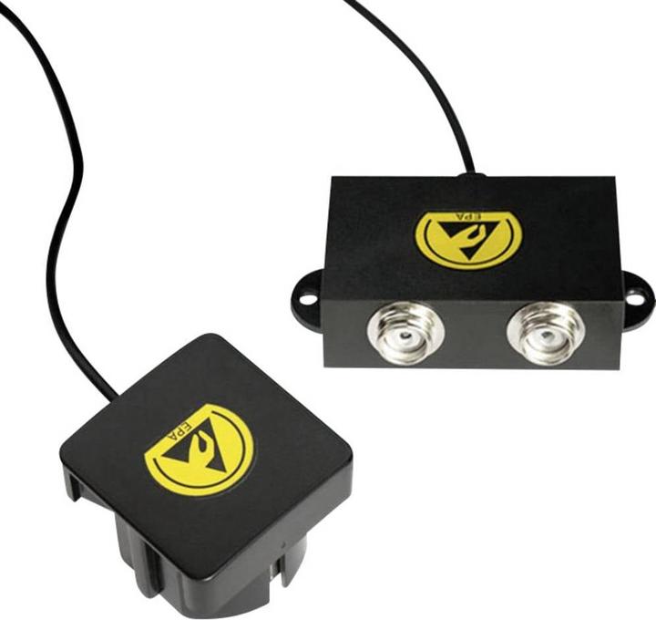 Actual product image BJZ C-197 2542 ESD earthing plug incl. earthing box 1.50 m push button 10.3 mm (Static protection)