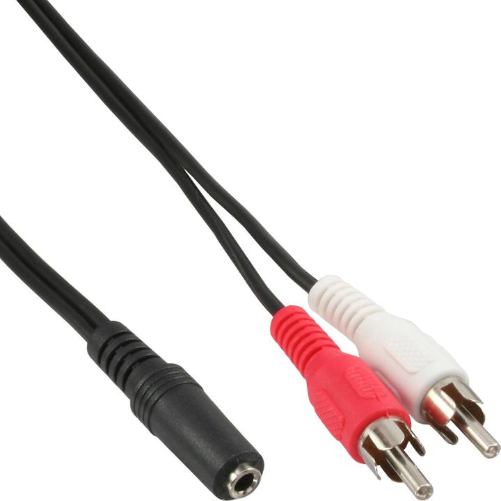 Actual product image InLine Cinch-3.5mm jack socket (2 m, Cinch)
