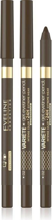 Productafbeelding Eveline Variete Gel Waterproof Eyeliner 02 Bruin 9G (02 Bruin 9G)