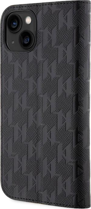Actual product image Karl Lagerfeld iPhone 14 6.1 Saffiano Monogram bookcase (Apple iPhone 14, Apple iPhone 13)