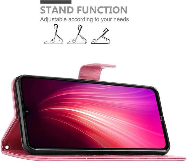 Actual product image Cadorabo Flower Book Cover (Xiaomi Redmi Note 8 2021, Xiaomi Redmi Note 8)