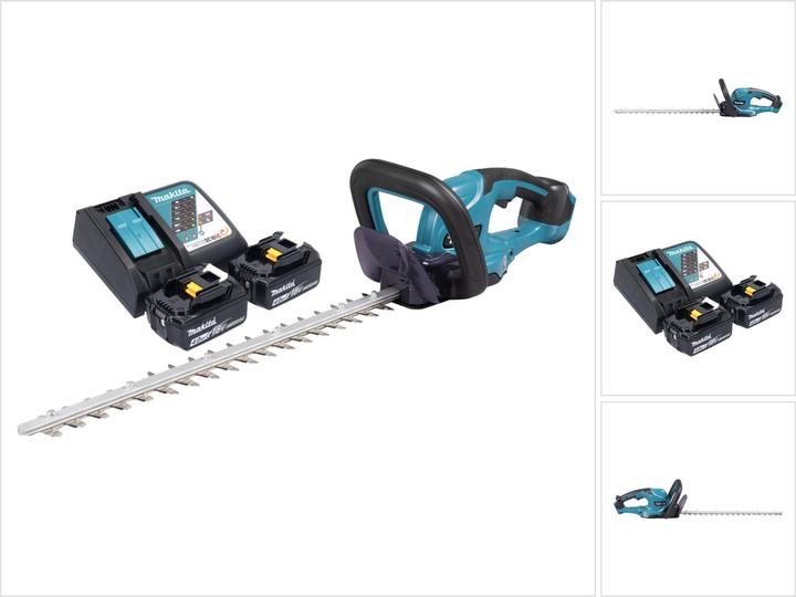 Productafbeelding Makita DUH 507 RM2 Akku Heckenschere 18 V 50 cm + 2x Akku 4,0 Ah + Ladegerät (Draadloze heggenschaar)