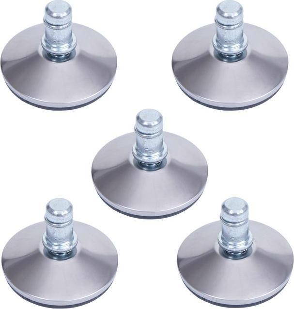 Mendler Lot de 5 patins de sol HWC-K73 au lieu de roulettes - stabilité ferme pour chaise de bureau/de