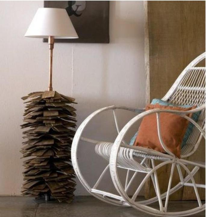 Image du produit Gie El LGH0243 - Lampadaire en bois SHINGLE big