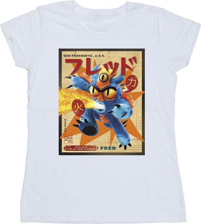 Disney Big Hero 6 Baymax Fred Newspaper TShirt (XL)