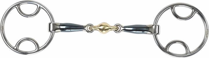 Actual product image Shires Iron (not stainless) Double-broken bevel snaffle
