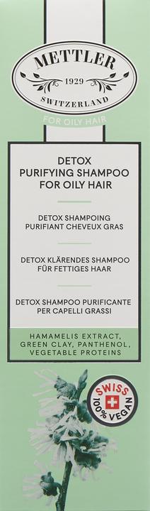 Immagine prodotto Mettler1929 Detox Clarifying Shampoo per capelli grassi Capelli grassi (200 ml, Shampoo liquido)