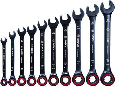 Produktbild Bosch Professional 10 teiliges Set Schraubenschlüssel (19 mm, 12 mm, 14 mm, 16 mm, 10 mm, 18 mm, 17 mm, 15 mm, 8 mm, 13 mm)