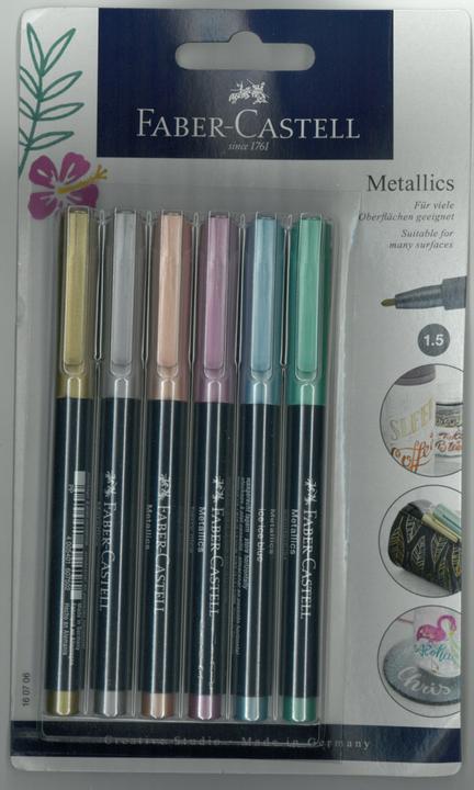 Immagine prodotto Faber-Castell Metallici (Multicolore, 1.50 mm, 6 x)