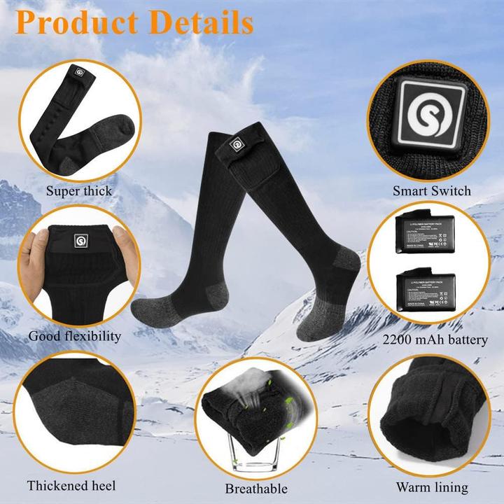 Actual product image Barchi Heat Wiederaufladbare Heizsocken (46 - 48)
