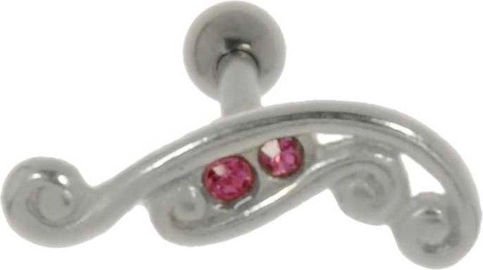 Immagine prodotto Bijouteria Piercing orecchio (Ottone con placcatura in argento, Acciaio chirurgico 316L, Vetro (di orologio))